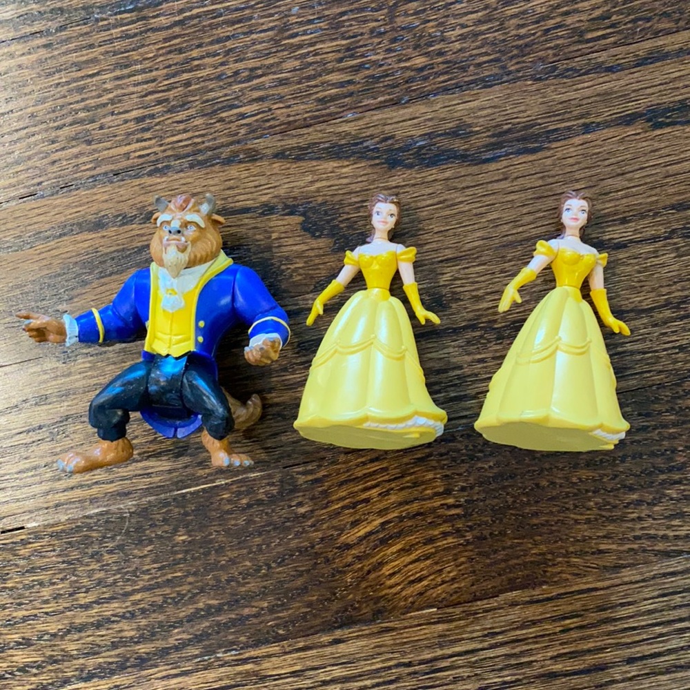 Disney Beauty and The Beast Figures Burger King 90s
